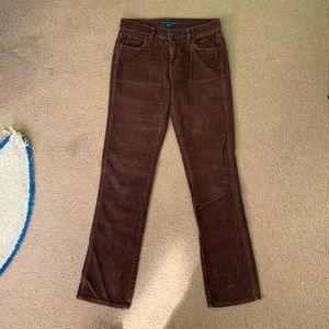 Ralph Lauren Brown Corduroy Straight Pants